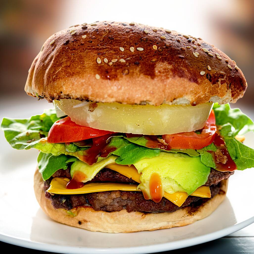 Hamburguesa Hawaiana
