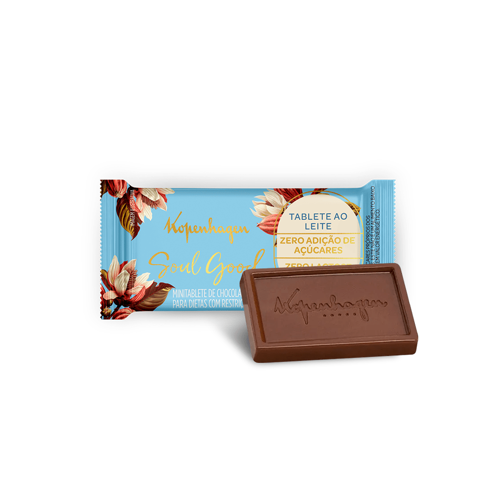 Toda a qualidade e sabor da Linha Soul Good na medida certa para você aproveitar. Este é o Mini Tablete 10g Soul Good: feito com chocolate ao leite para dietas com restrição de lactose. Aproveite! Imagens Meramente ilustrativas. Envio de acordo com a disponibilidade em estoque, podendo conter variações de embalagens, sem alteração no peso do produto.