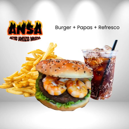 HAMBURGUESA MAR Y TIERRA