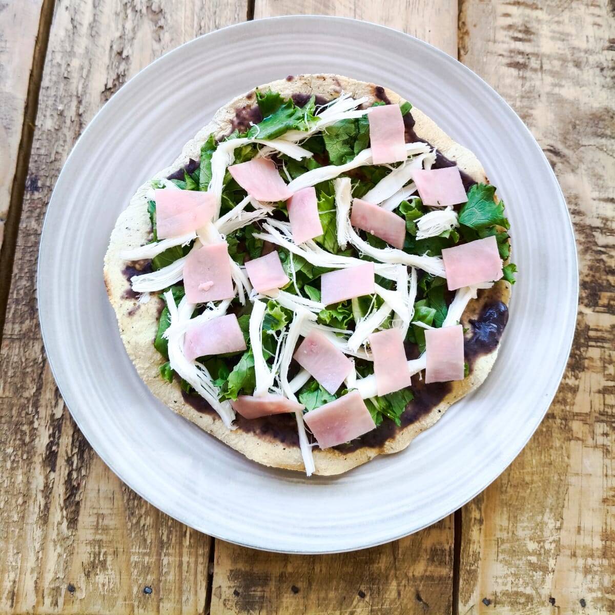 Tostada con Jamón 3pzs