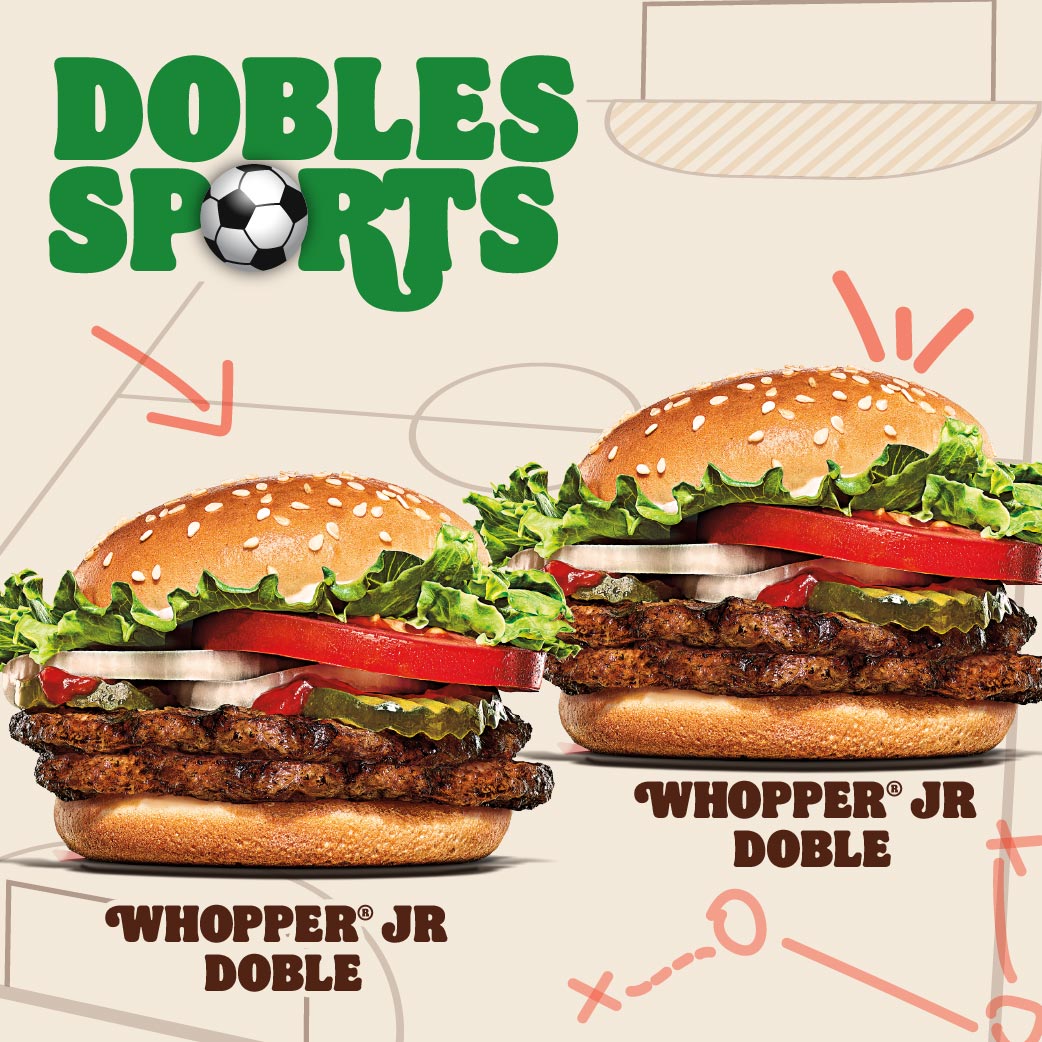 Whopper Jr Doble + Whopper Jr Doble