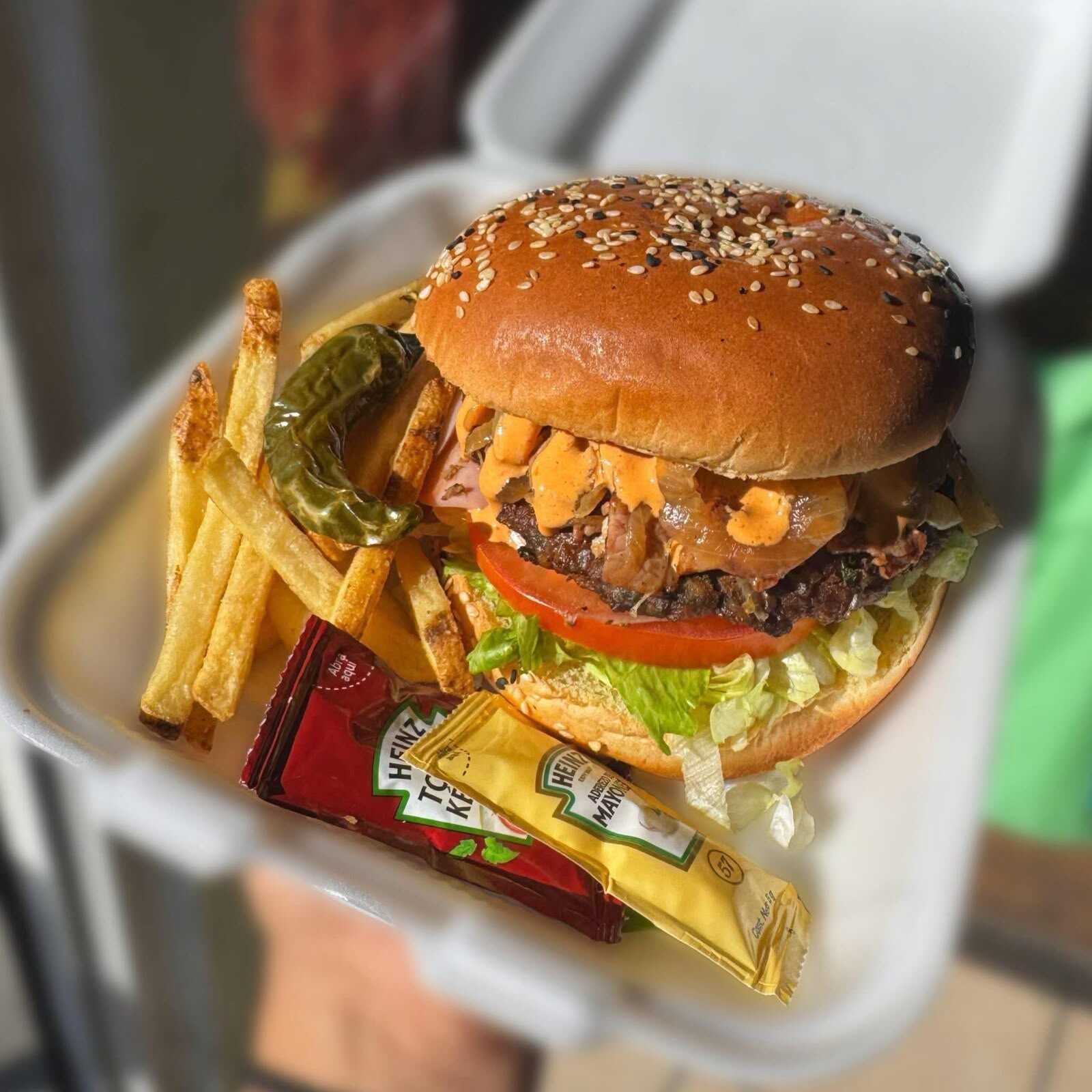 Hamburguesa Chipotle con Papas