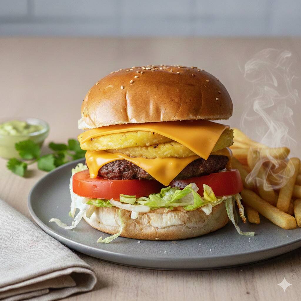 Hamburguesa de Casa Hawaiana