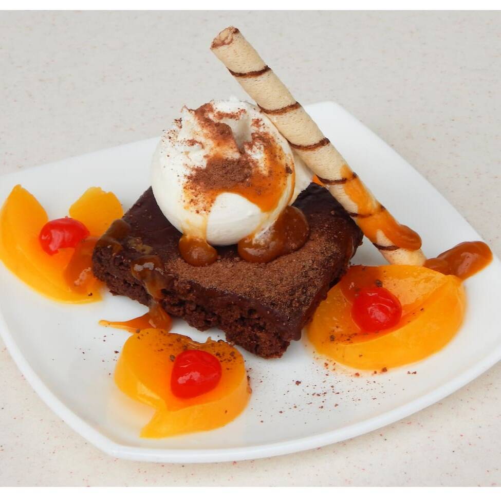 Brownie con Helado