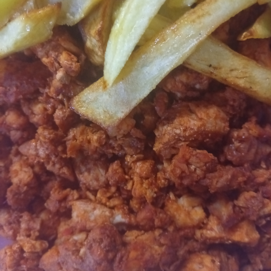 Bomba de Cesina Adobada con Papas