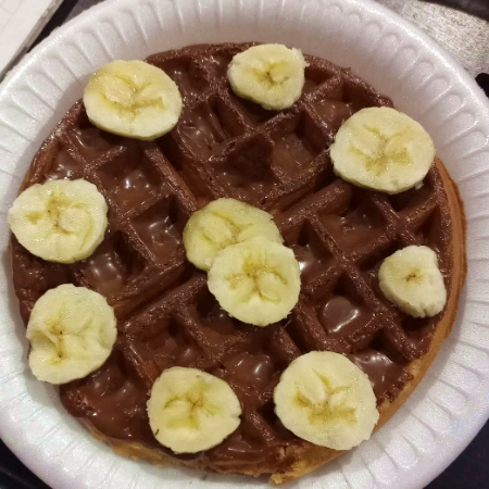Waffle de NUTELLA - Plátano