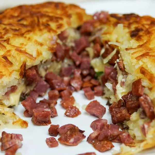 Calabresa em cubos, queijo e orégano - Tamanho único 450 gramas