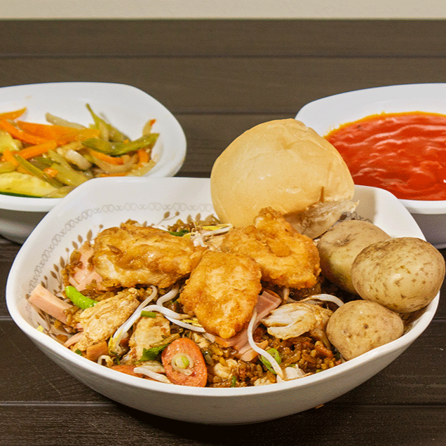 Plato personal + Papas