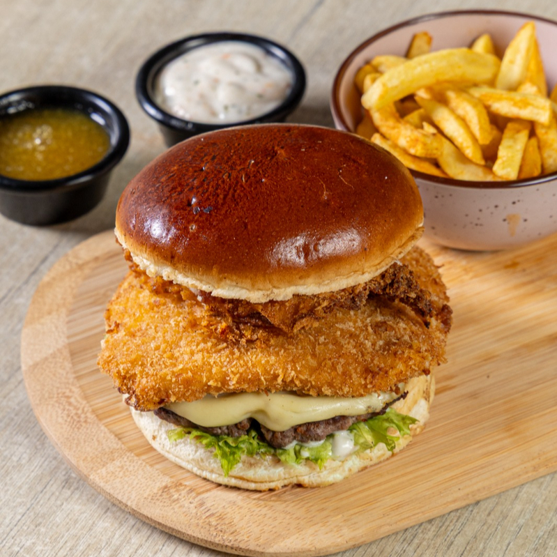 Hamburguesa Combo Doble Crunchy