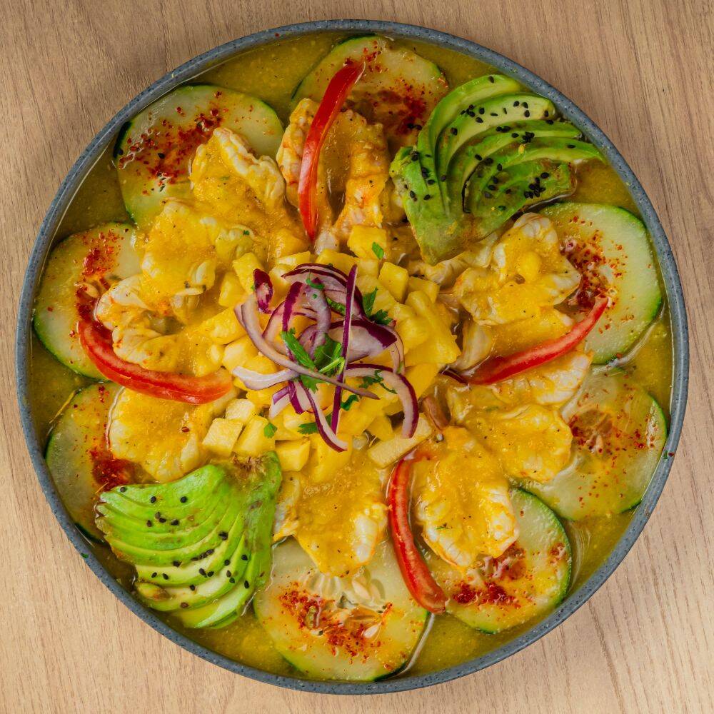 Camarones Aguachile Mango Habanero