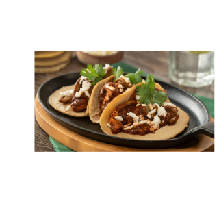Taco Acorazado de Pollo en Salsa Pasilla