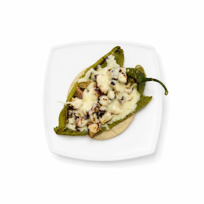 Taco de Chilaca Pulpo al Ajillo