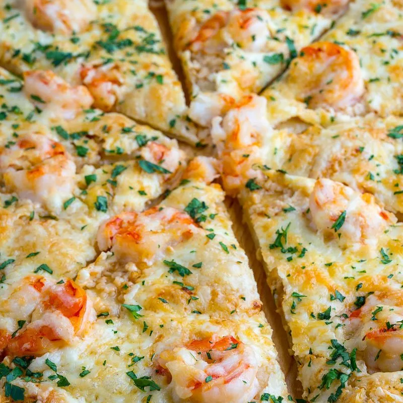 PIZZA AL AJILLO PEQUEÑA (4 PORCIONES DE 30 CM)