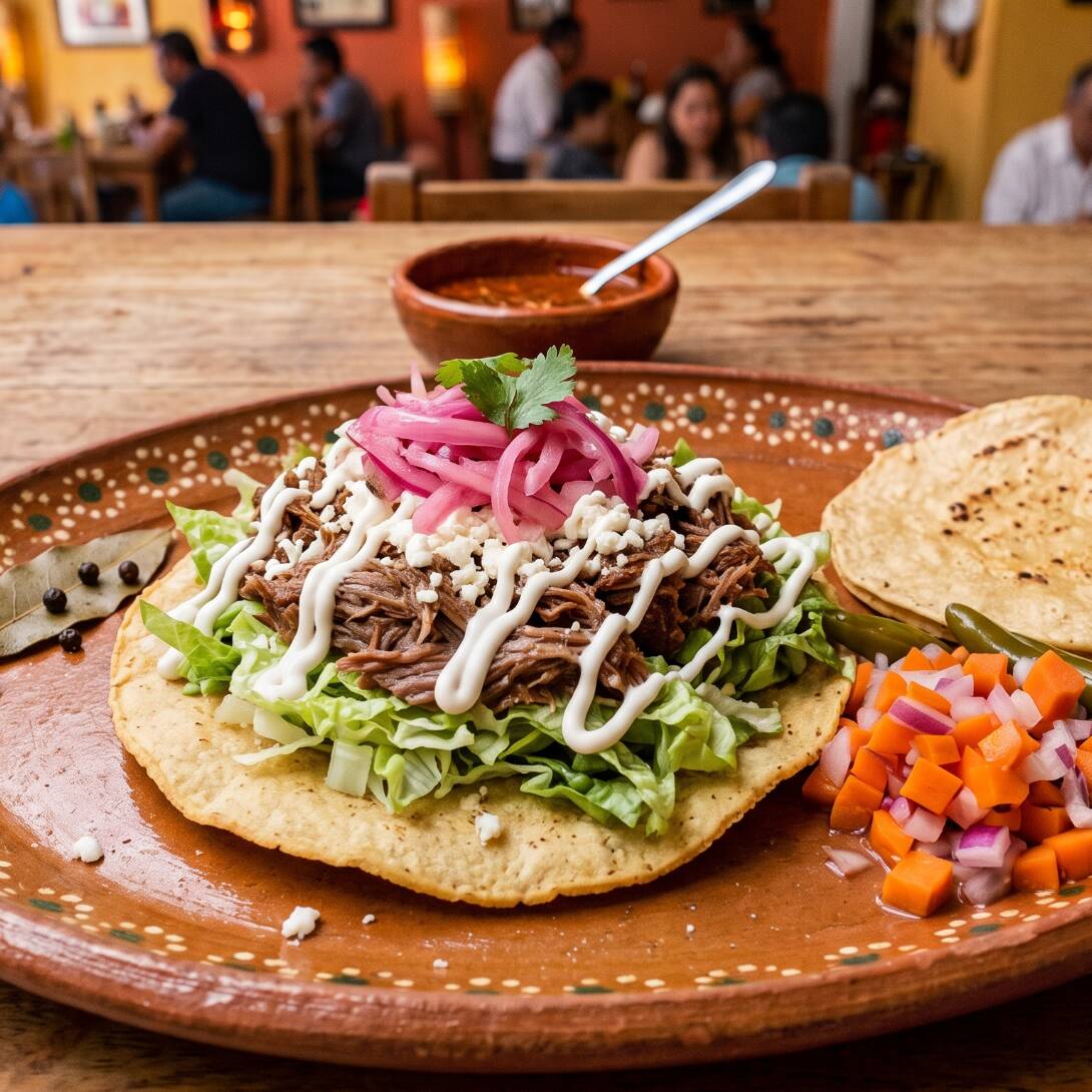 Tostada de Barbacoa