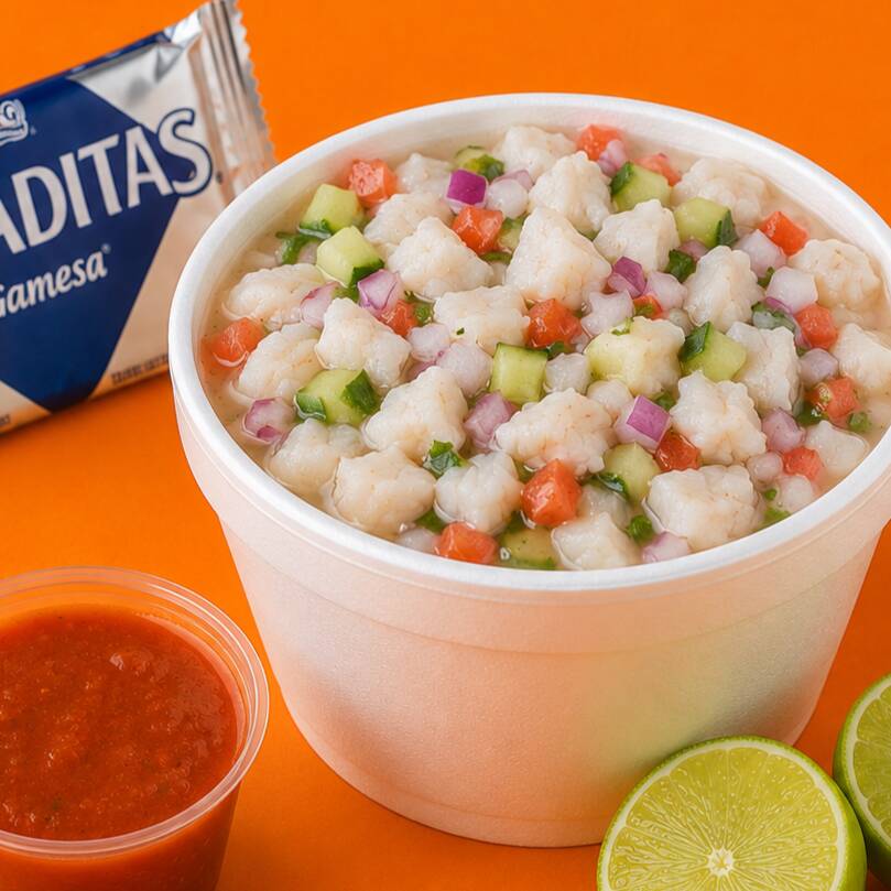 Ceviche de Pescado Medio Litro