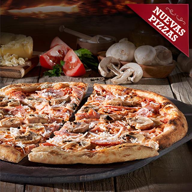 T PIZZA JAMÓN E FUNGHI