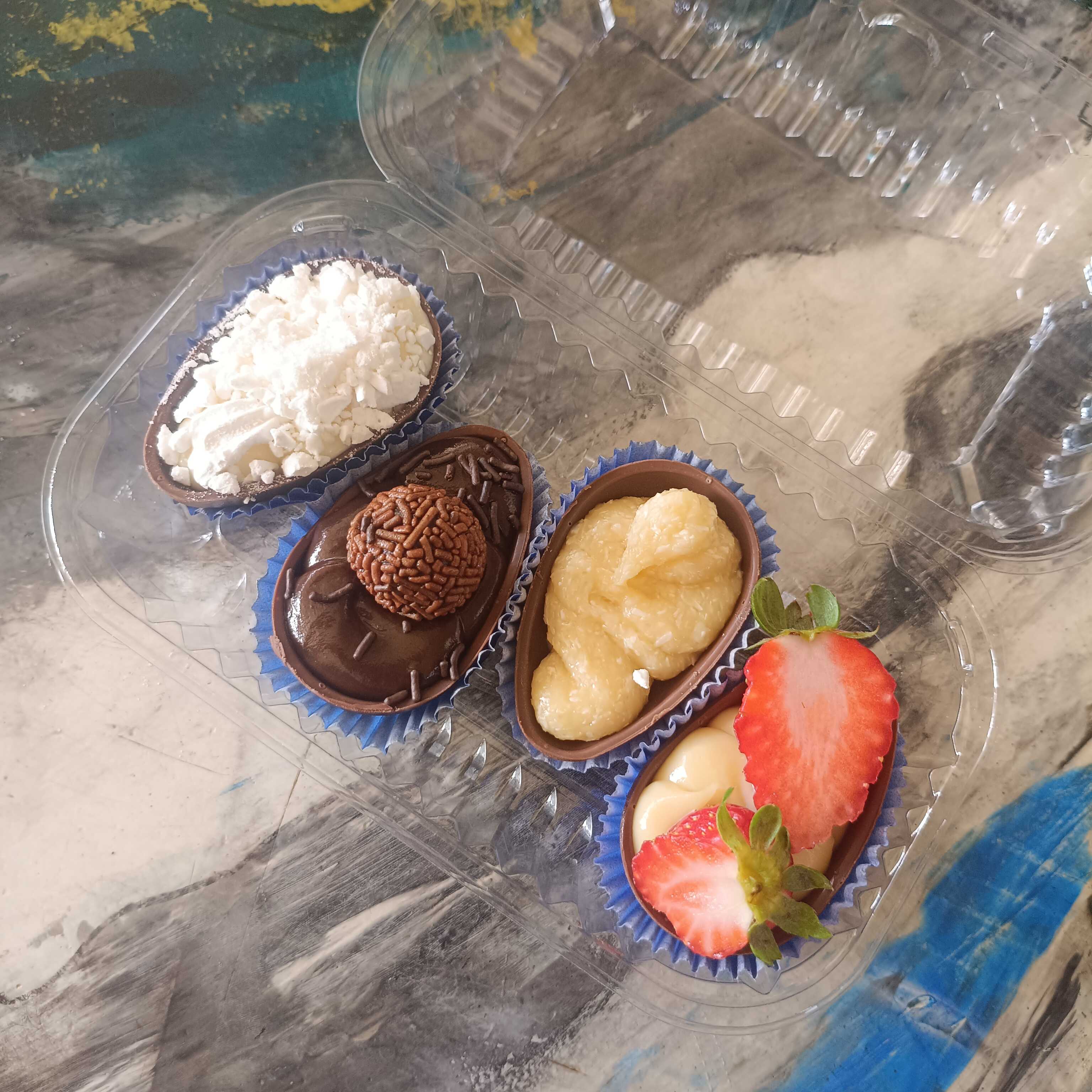 kit degustação para vc experimentar! caso queira fazer sua encomenda de ovo maior (62)98325-1881