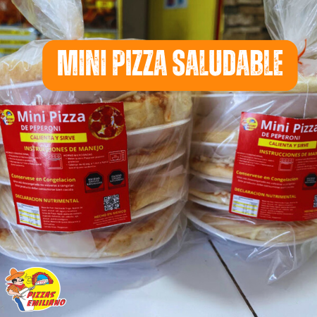 5 Minis Pizzas Artesanales Precocida a Precio $99