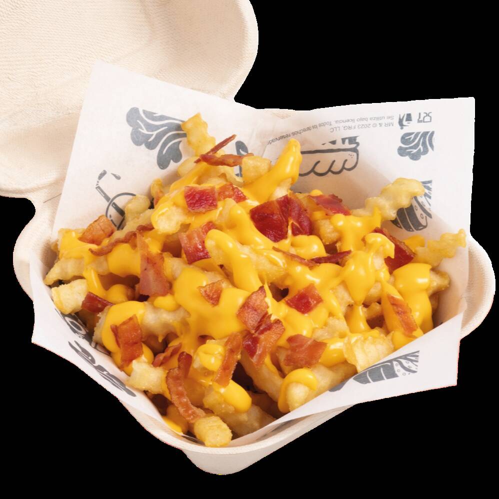 Papas queso y tocino