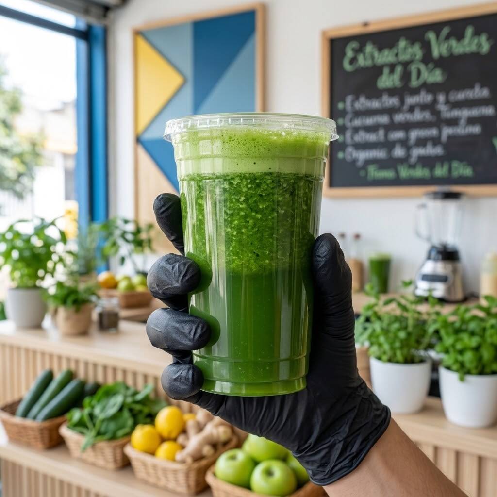 Jugo natural verde