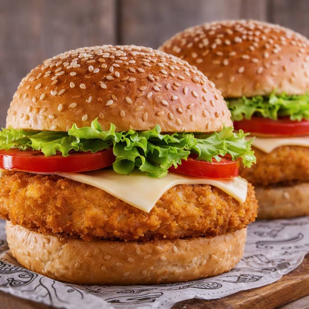Nessa promoção vc leva 2 Fz Chicken "Supreme" e 1 sai pela metade do preço! Nosso delicioso hamburguer de peito de frango empanado "Supreme" com casquinha fininha e crocante, úmido por dentro e crocante por fora, ainda vem queijo cremoso derretido, ovo, farofa de bacon, presunto e servido no nosso pão especial com gergelin super macio, e a melhor parte:::: ainda têm um self-service recheado de opções para você se servir à vontade! Perfeito para satisfazer sua fome e saciar seu apetite, vc vai amar!!! Que delícia!!!