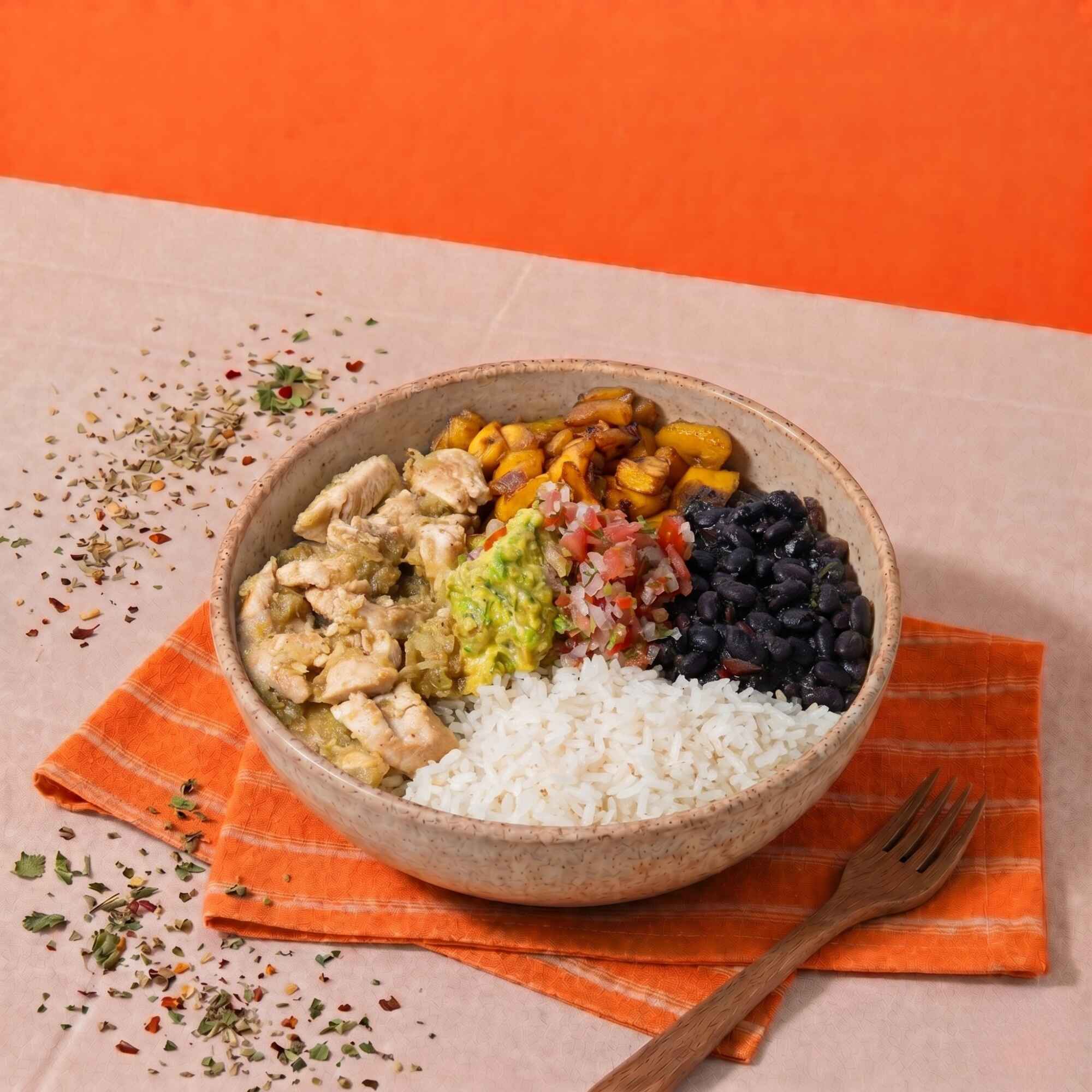 Menú Pollo Tinga Bowl