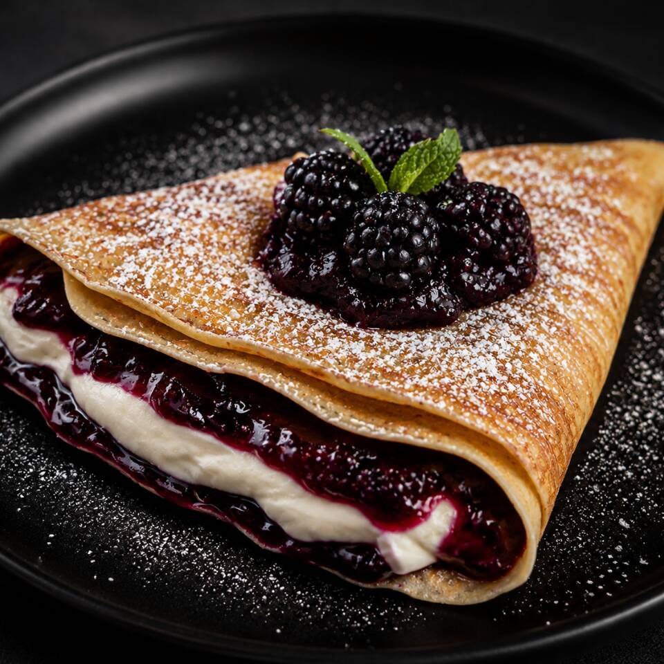 Crepa Zarzamora/Queso Philadelphia