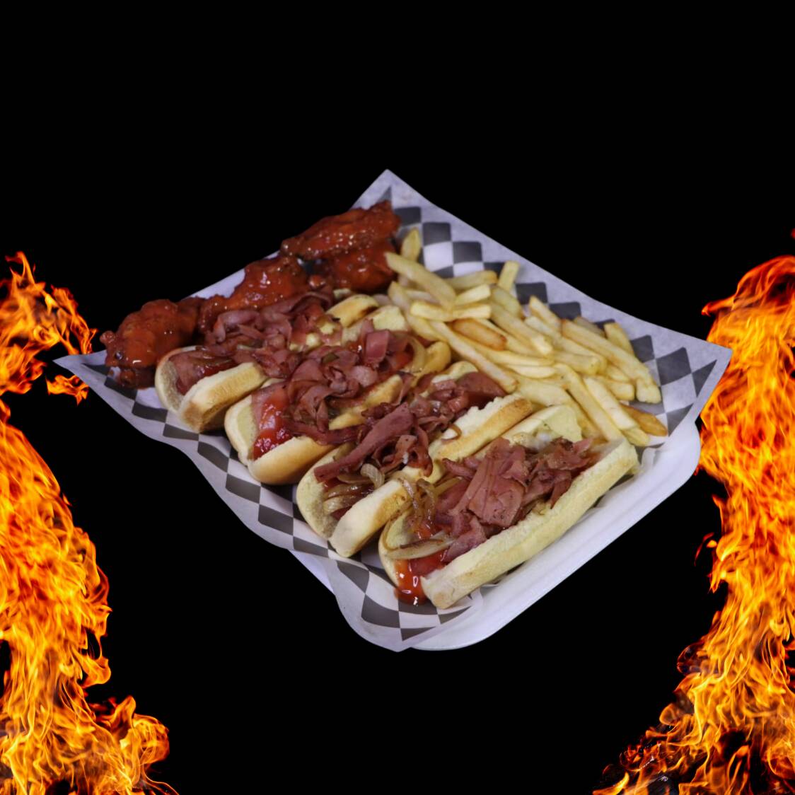 Combo Dogos con alitas clasico (agosto)
