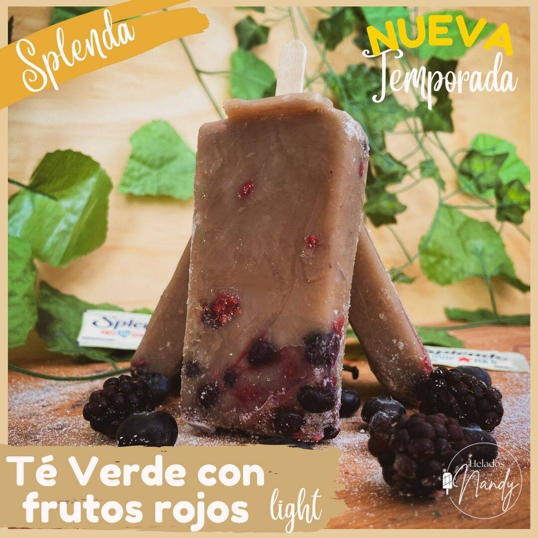 Paleta LIGHT Té Verde Frutos Rojos (Splenda)