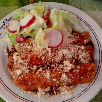 Enchiladas Dulces con Picadillo