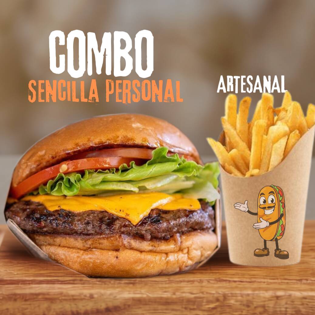 Combo Burguer Sencilla Personal