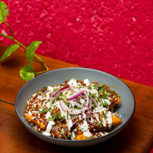Chilaquiles Rellenos de Queso Oaxaca