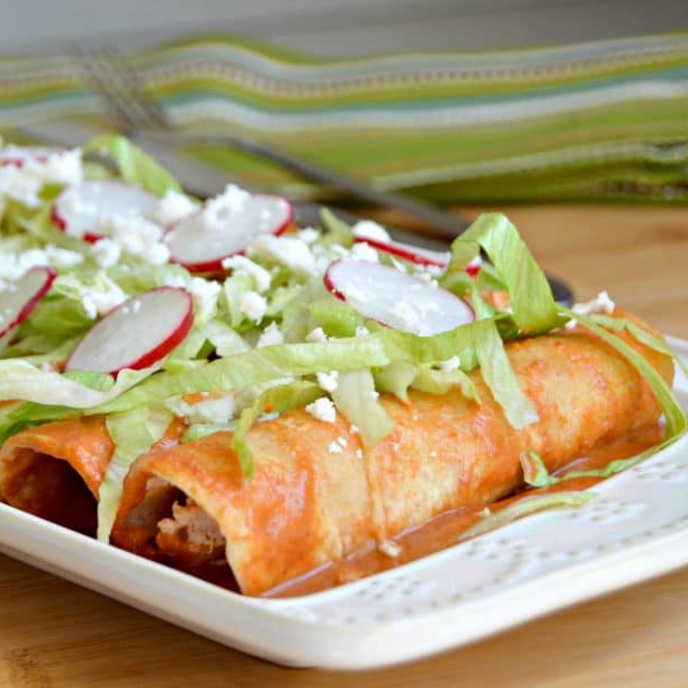 Enchiladas de res