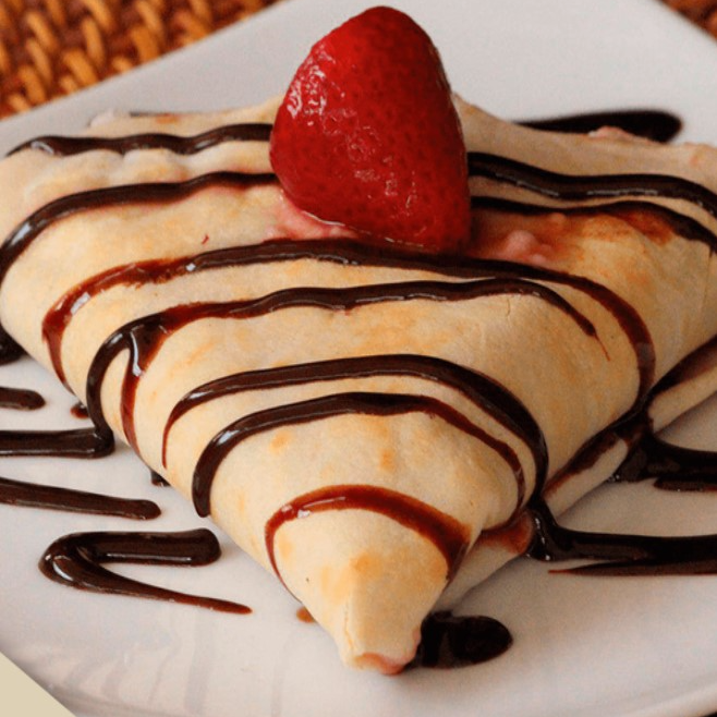 Crepa Lechera con Philadelphia y Durazno