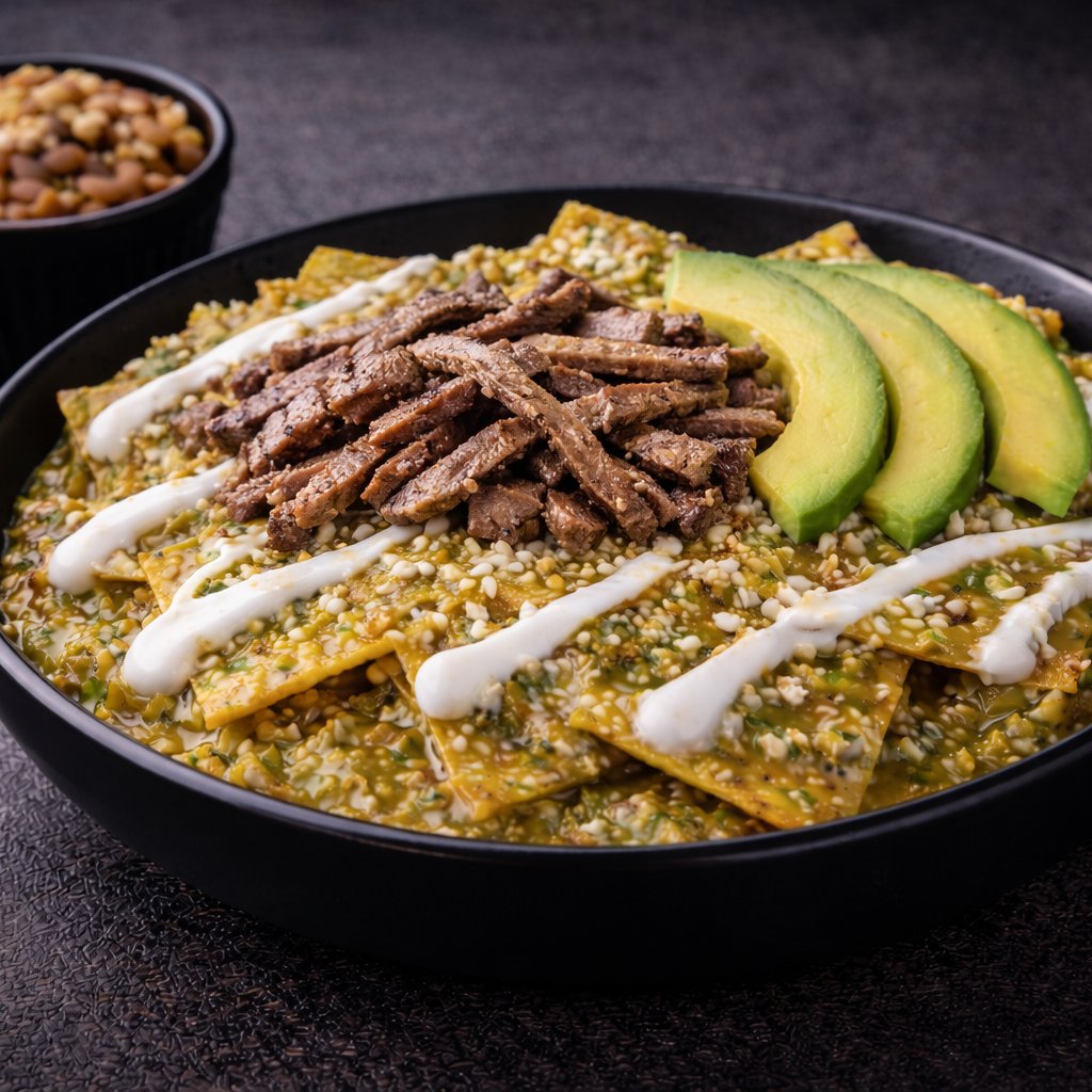 Chilaquiles con Carne Asada