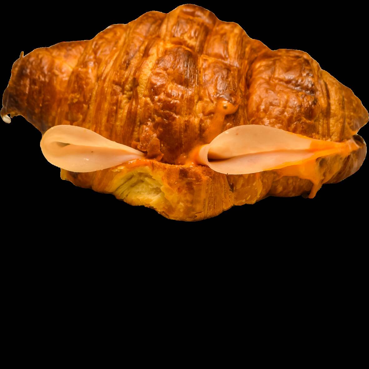 Croissant jamon y queso