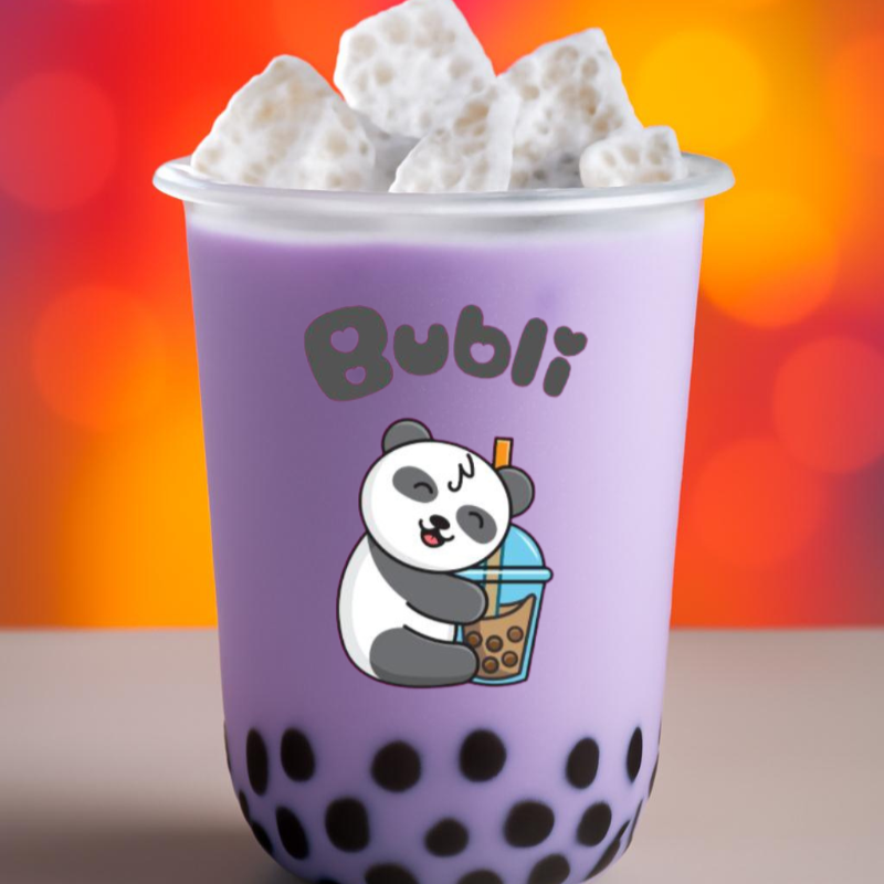 Taro con Perlas de Tapioca