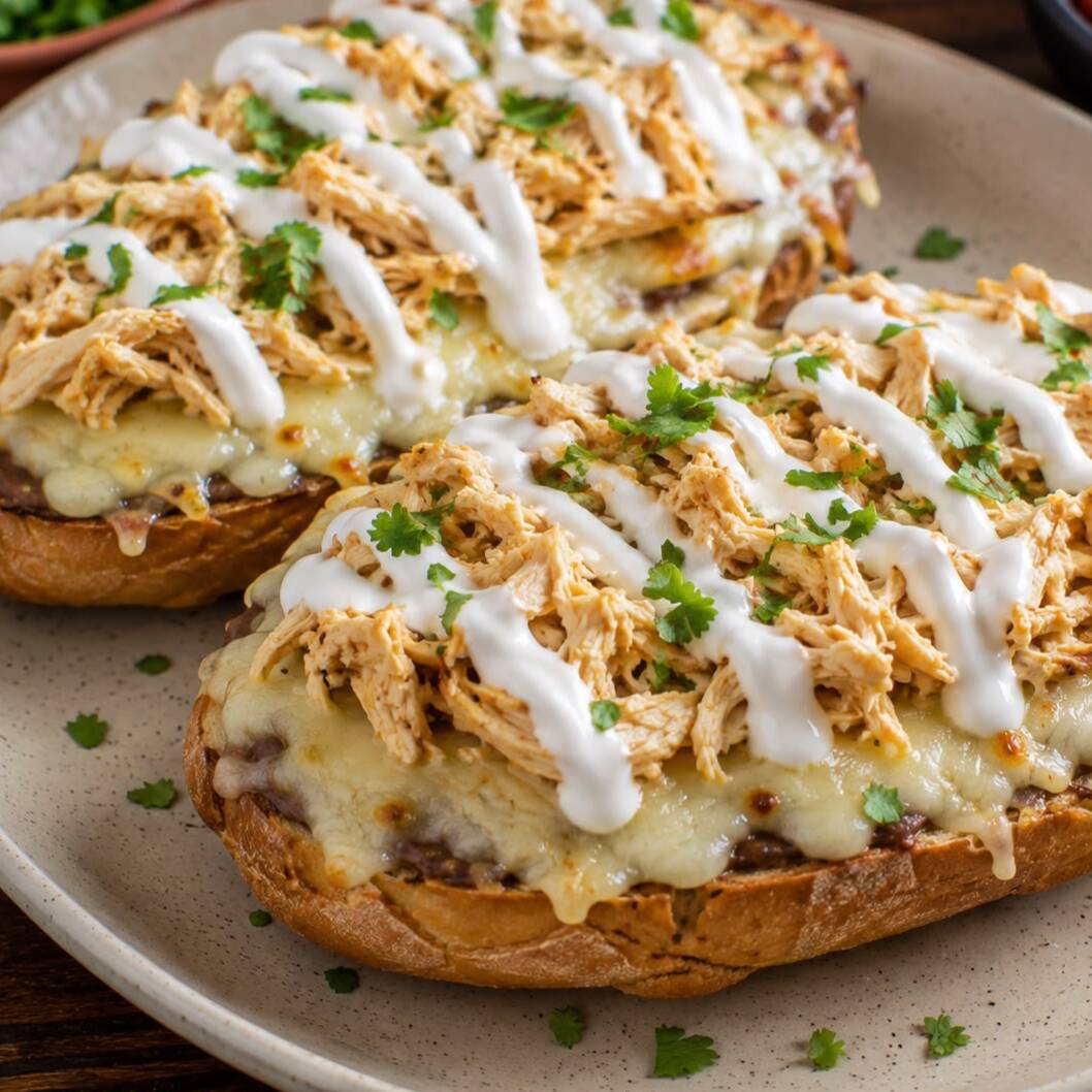 MOLLETES DE POLLO
