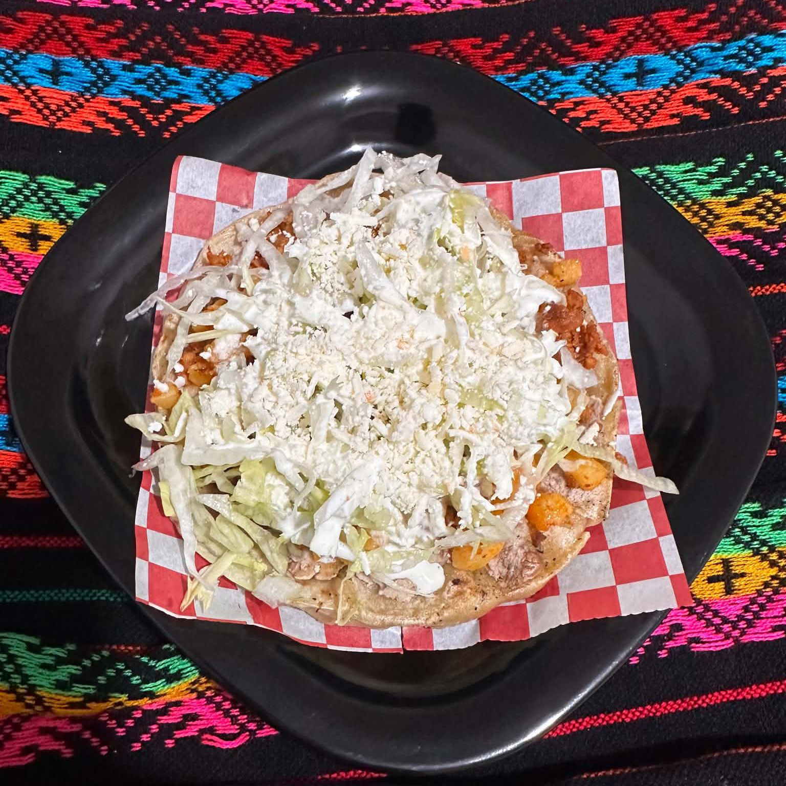Sope de chorizo con papas