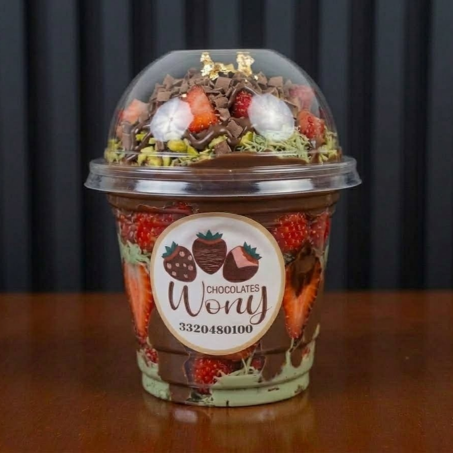 Fresas Dubai Vaso