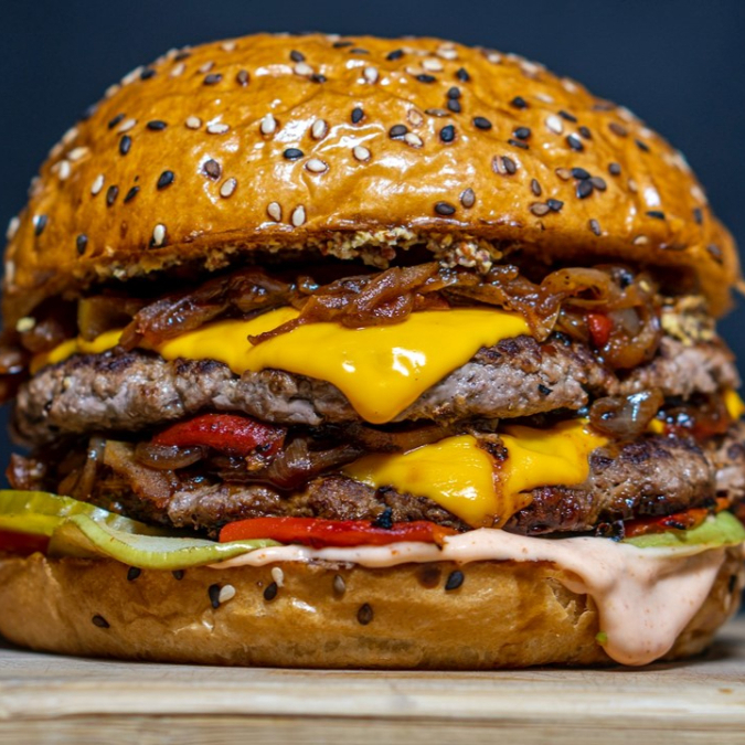 H2. Doble Cheese Burger.