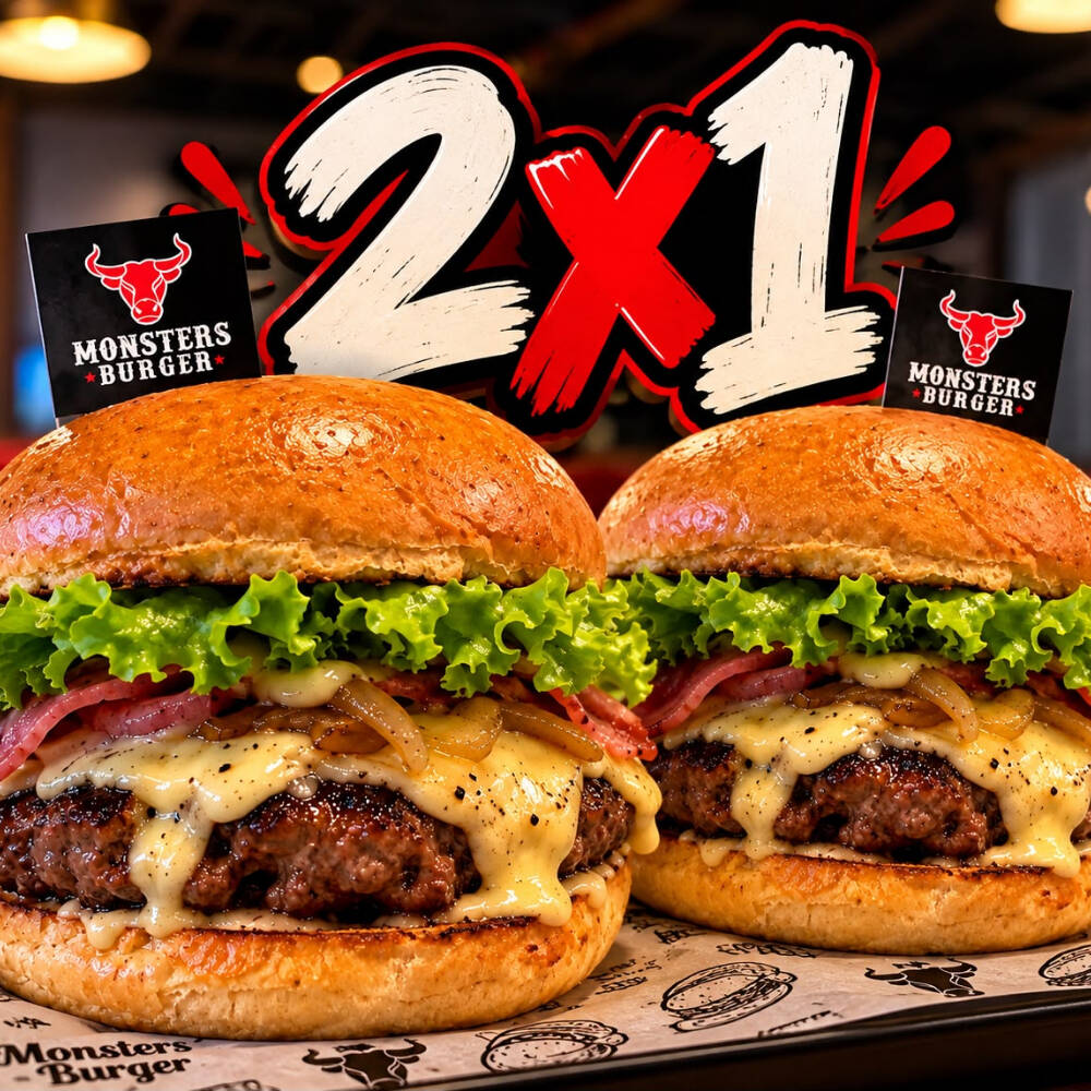 Combo 2 Hamburguesas Monster Promo