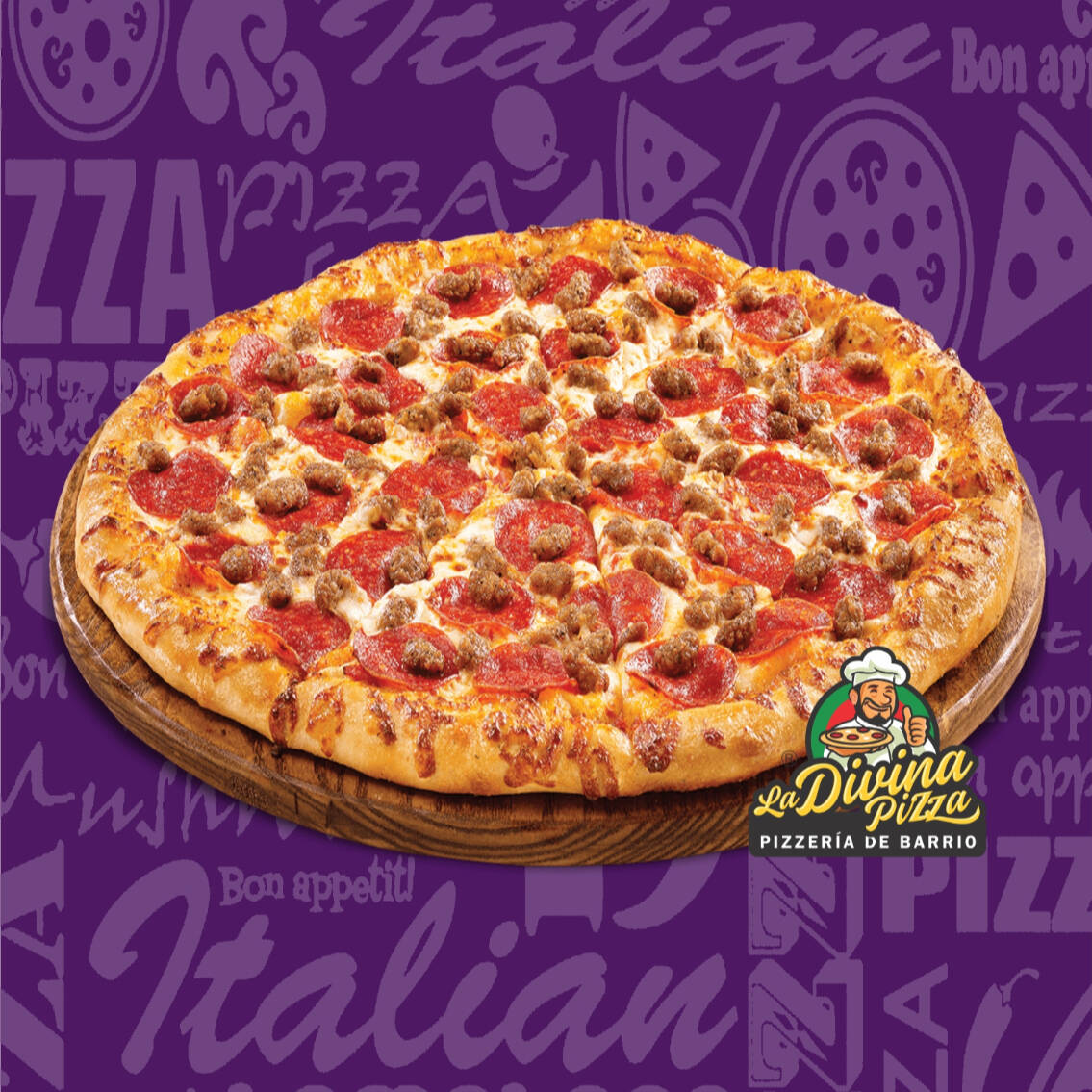 PIZZA GRANDE 8 REBANADAS