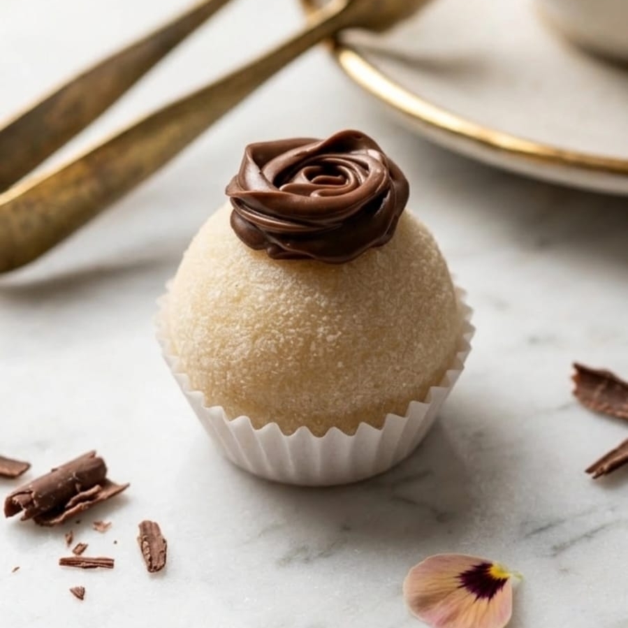 Brigadeiro de ninho com nutella em tamanho big. peso aprox 60 gr