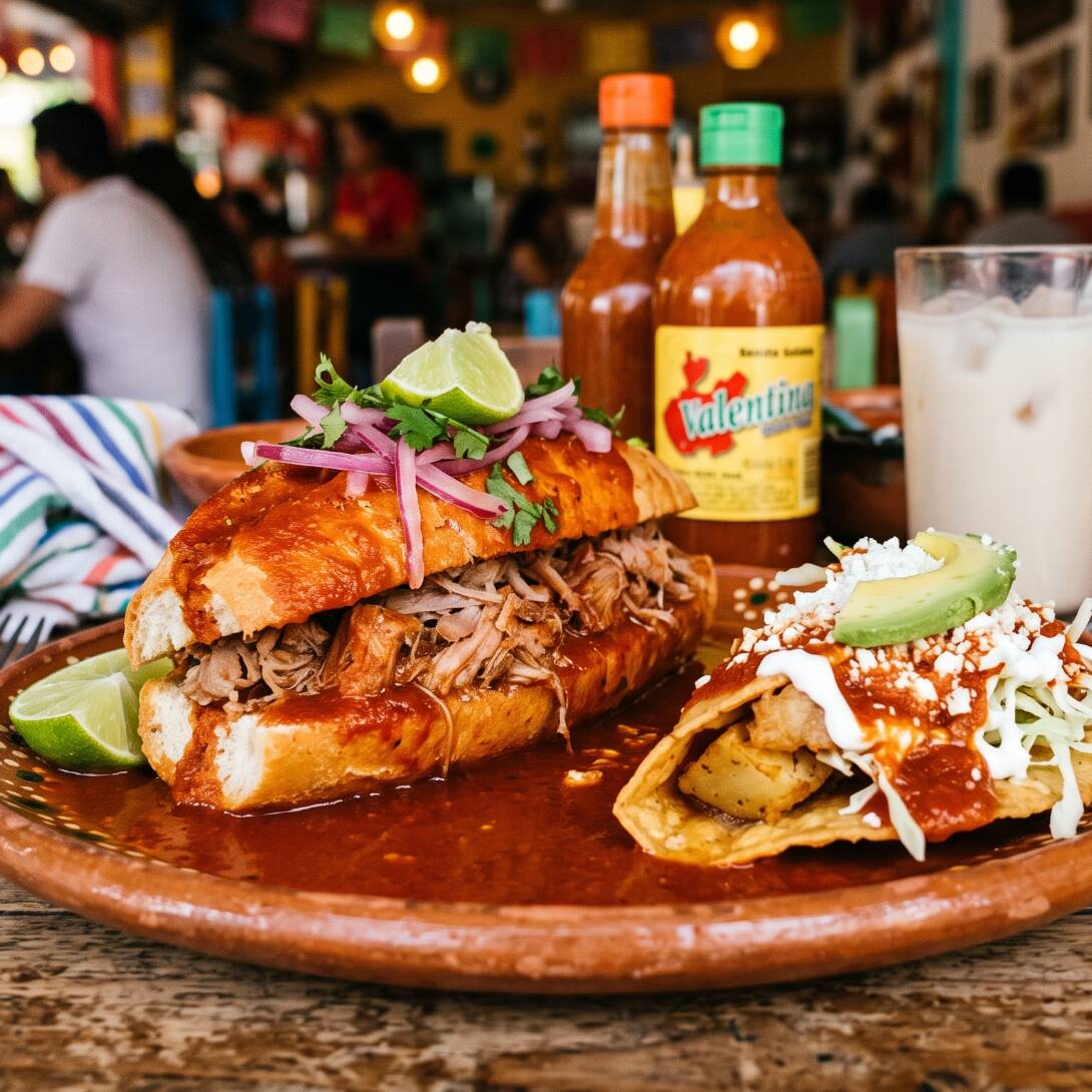 Torta + 2 Tacos Sencillos
