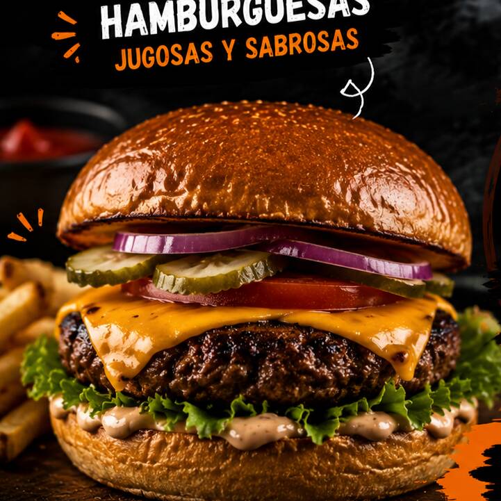 HAMBURGUESA ESPECIAL CON PAPAS