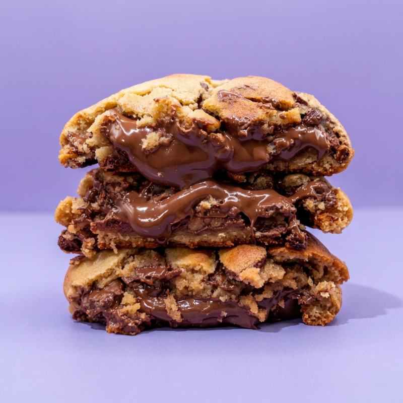Massa tradicional com gotas de chocolate, com recheio delicioso de Nutella. Recomendamos esquentar 20 segundos no microondas ou 5 minutos no forno a 180graus para uma experiência ainda mais especial! Pesa aproximadamente 100g.