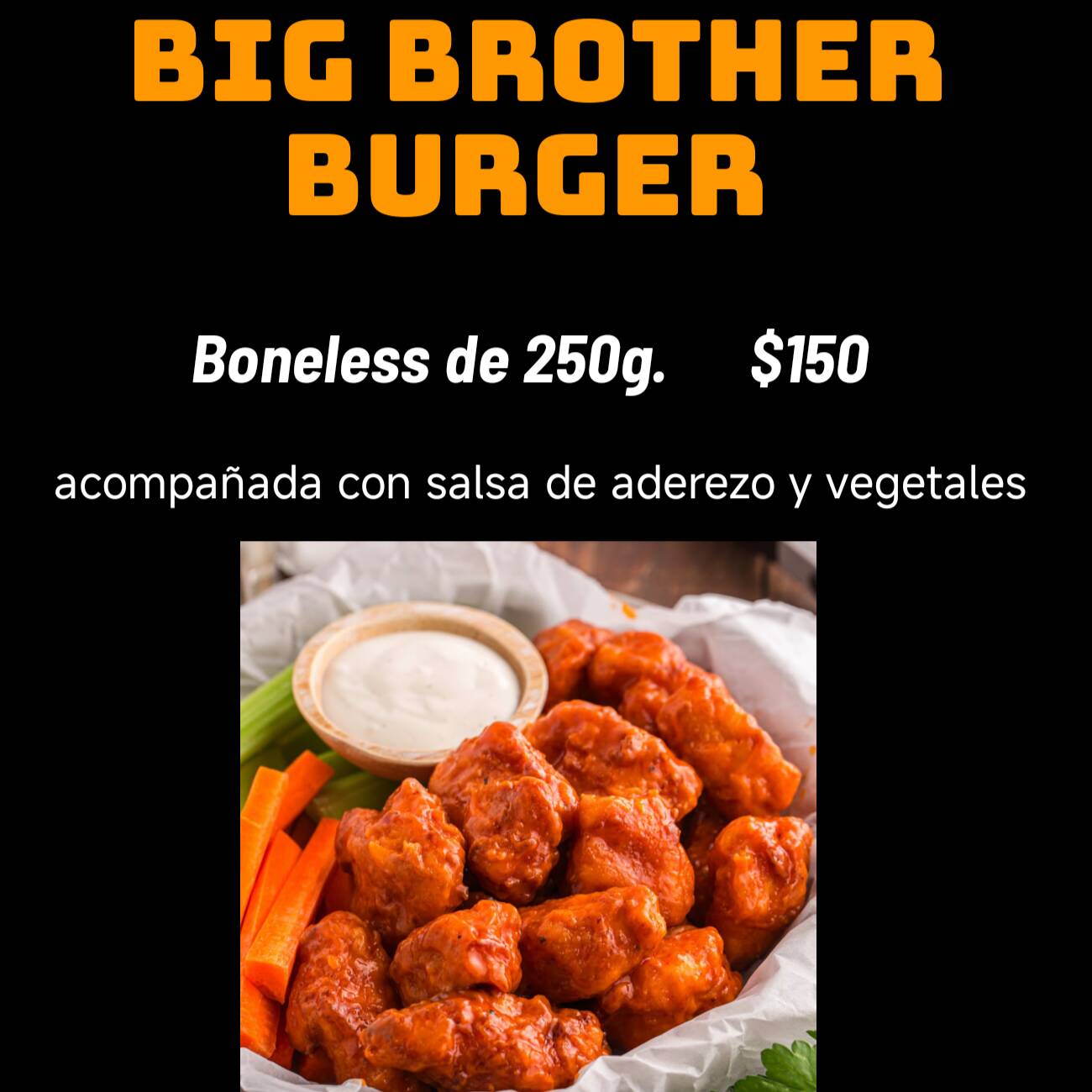 Boneless buffalo