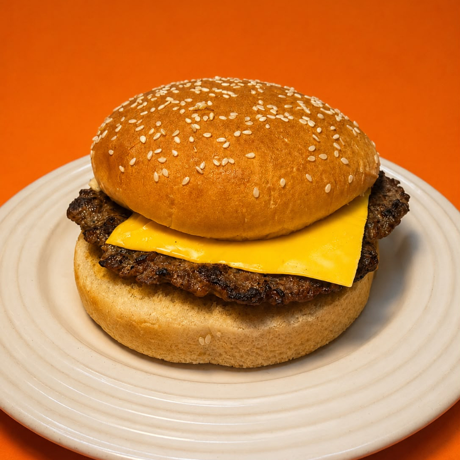 Hamburguesa con Queso Amarillo