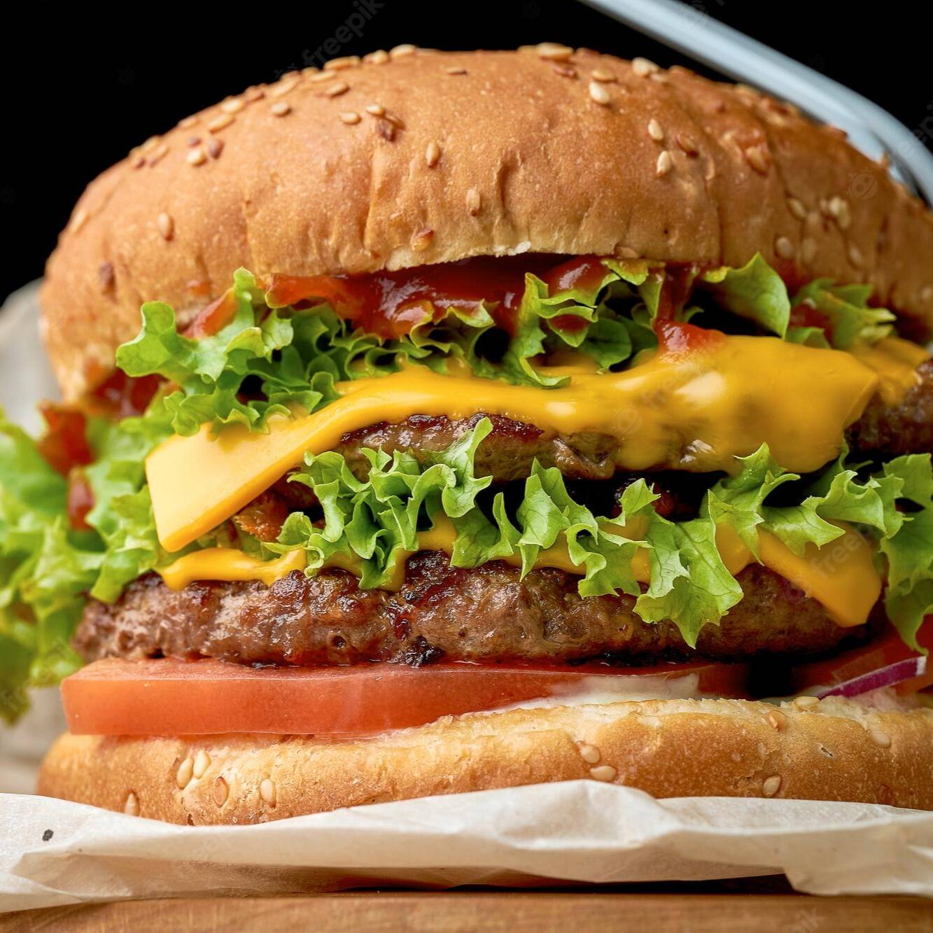 Burger Doble Carne con Papas